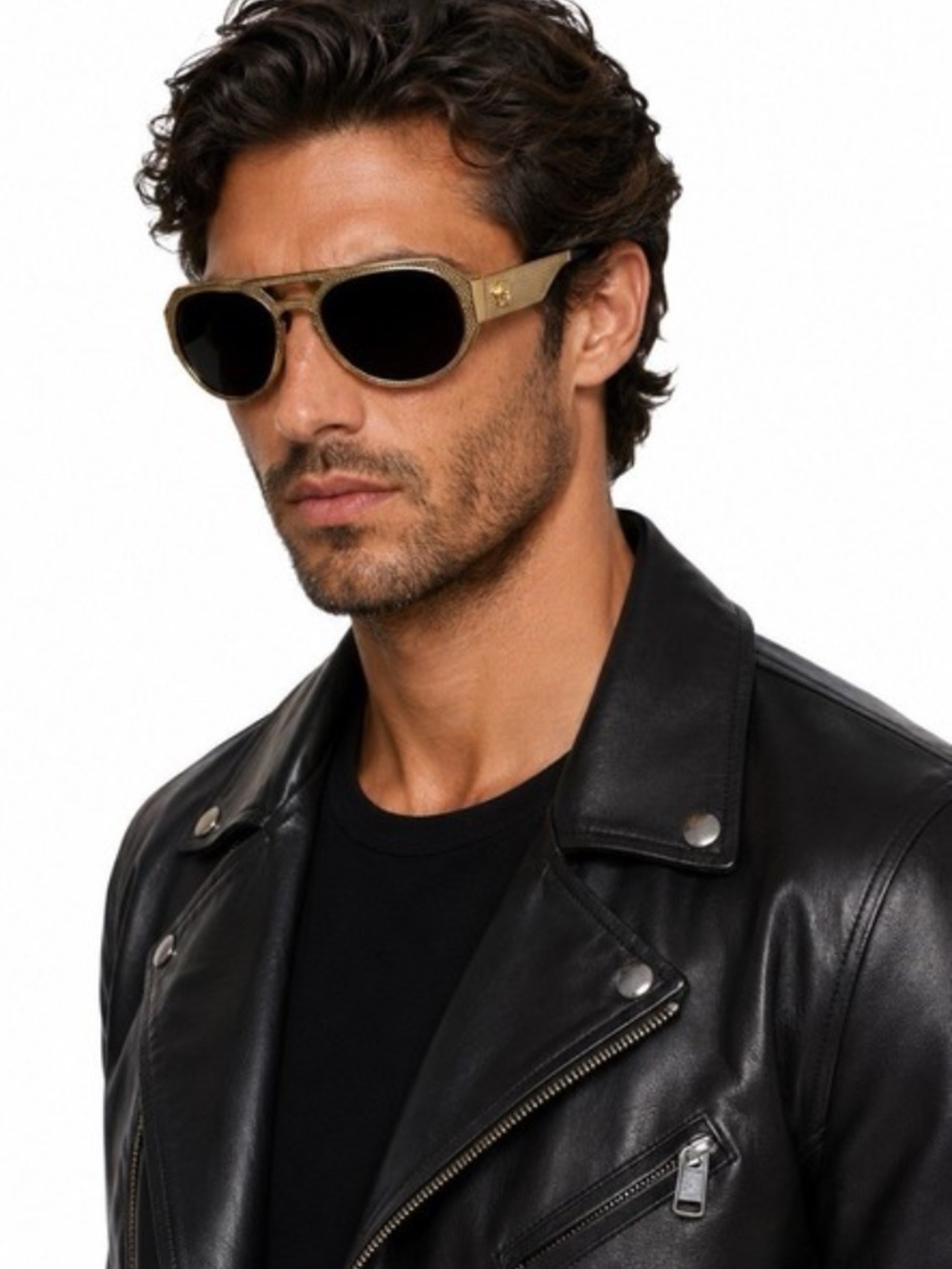 Versace Sunglasses Medusa Gold / Black MOD.2175 1002/87 140 Men's *Vintage*